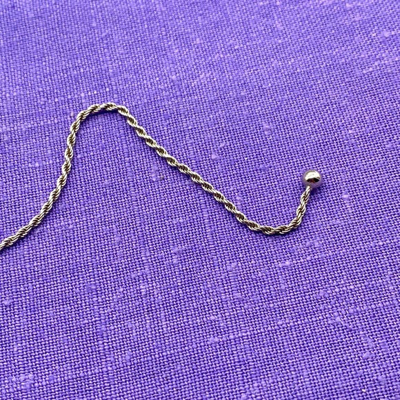 Vintage sterling silver adjustable heart necklace slides up to 24 inches long 🌷 - Picture 3 of 10